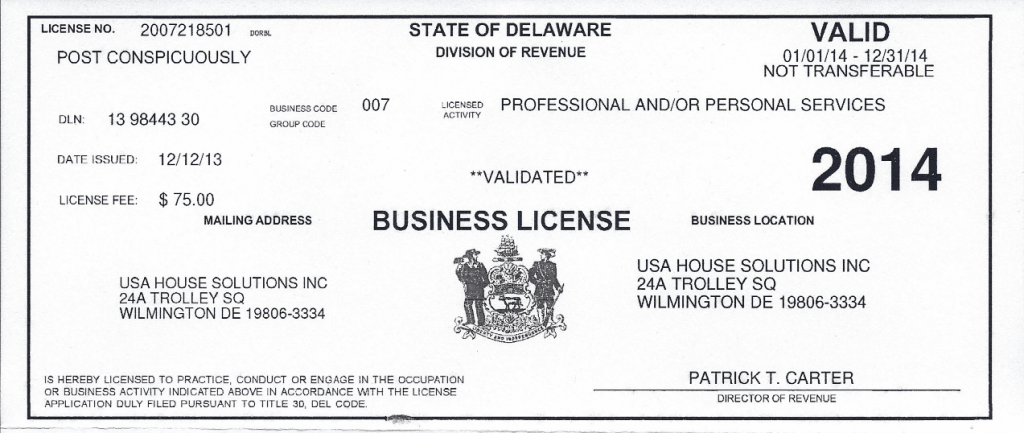 business license work and travel